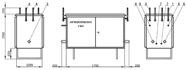 Газорегуляторные пункты шкафные* ГРПШ-03БМ-04-2У1, ГРПШ-03БМ-04М-2У1, ГРПШ-03БМ-07-2У1, ГРПШ-03М-01-2У1, ГРПШ-03БМ-01-2У1 с двумя основными и двумя резервными линиями редуцирования при параллельной установке регуляторов Газорегуляторные пункты шкафные* ГРПШ-03БМ-04-2У1, ГРПШ-03БМ-04М-2У1, ГРПШ-03БМ-07-2У1, ГРПШ-03М-01-2У1, ГРПШ-03БМ-01-2У1 с двумя основными и двумя резервными линиями редуцирования при параллельной установке регуляторов